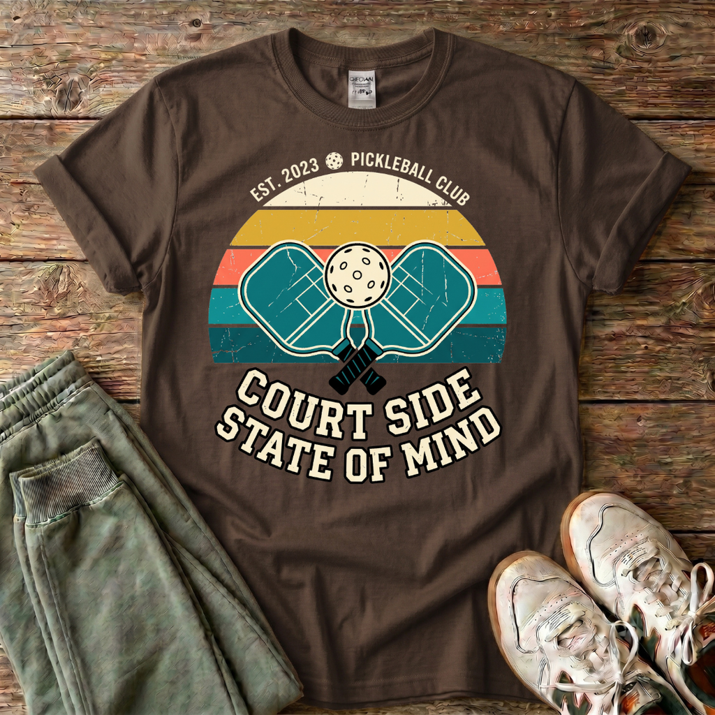 Court Side State of Mind Pickleball T-Shirt
