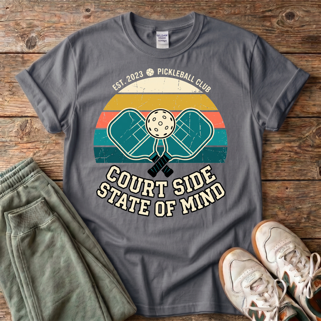Court Side State of Mind Pickleball T-Shirt