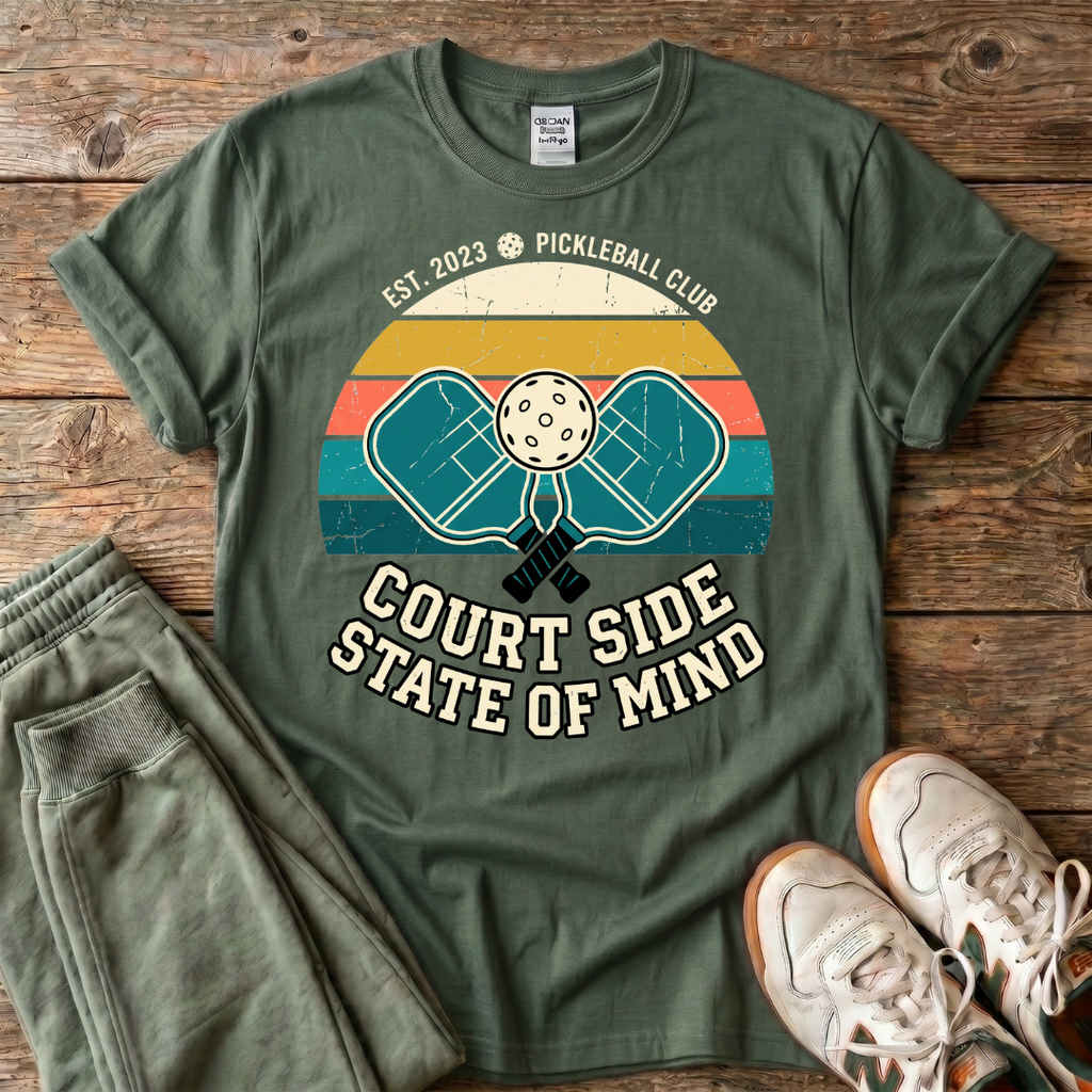 Court Side State of Mind Pickleball T-Shirt