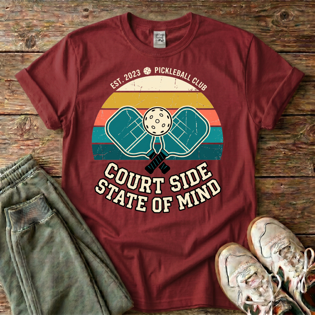 Court Side State of Mind Pickleball T-Shirt