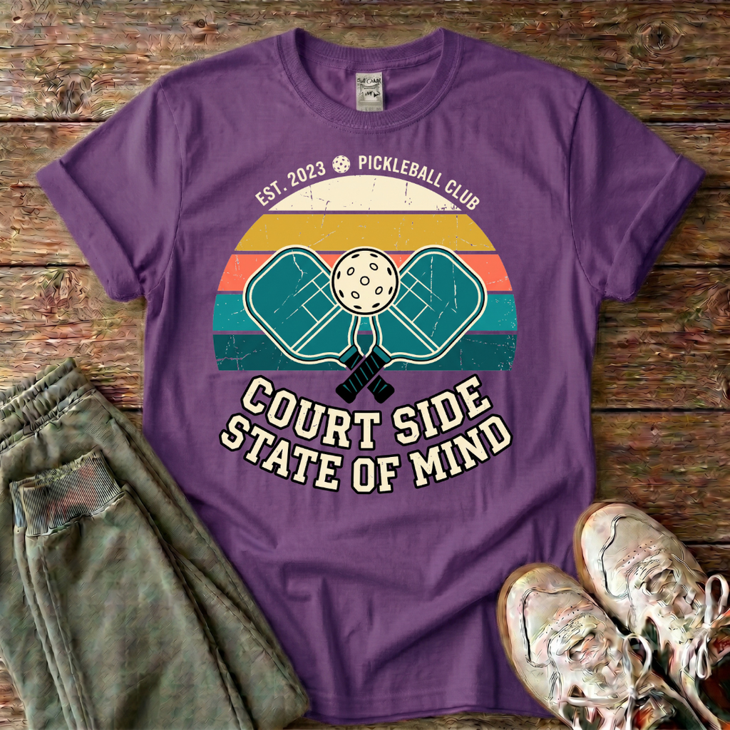 Court Side State of Mind Pickleball T-Shirt