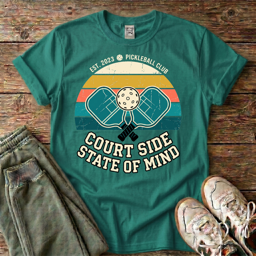 Court Side State of Mind Pickleball T-Shirt