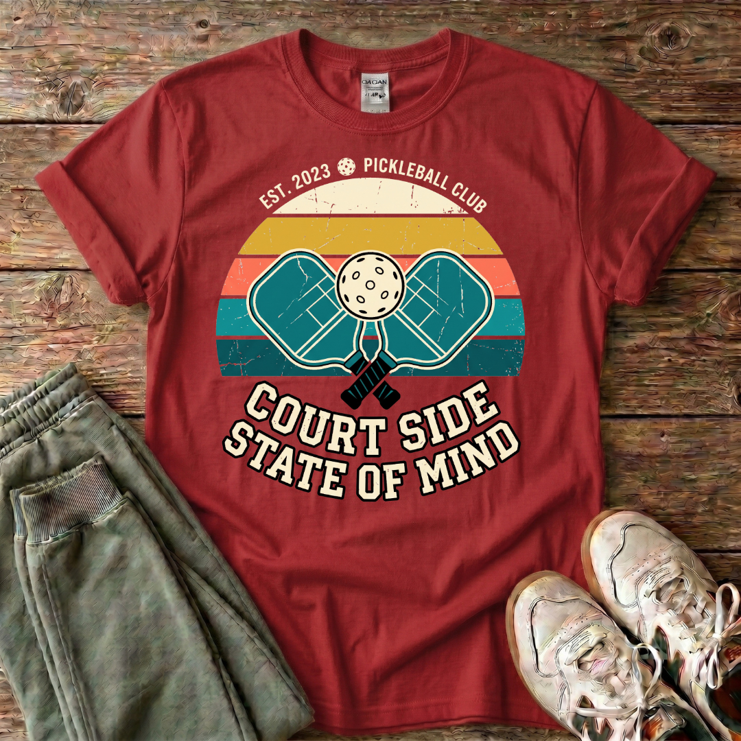 Court Side State of Mind Pickleball T-Shirt