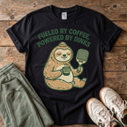 Fueled by Coffee, Powered by Dinks Sloth T-Shirt