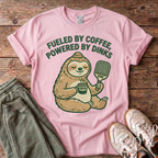 Fueled by Coffee, Powered by Dinks Sloth T-Shirt