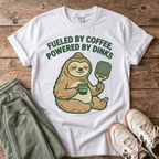 Fueled by Coffee, Powered by Dinks Sloth T-Shirt