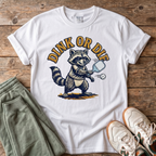 Dink or Die Raccoon Pickleball T-Shirt