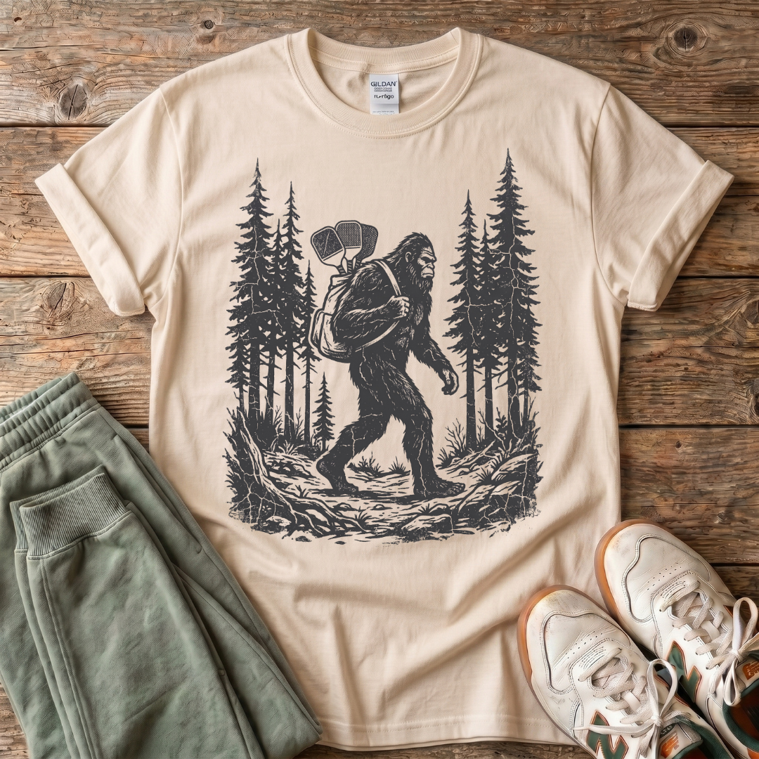 Bigfoot Backpacking Forest Sasquatch Hiker T-Shirt