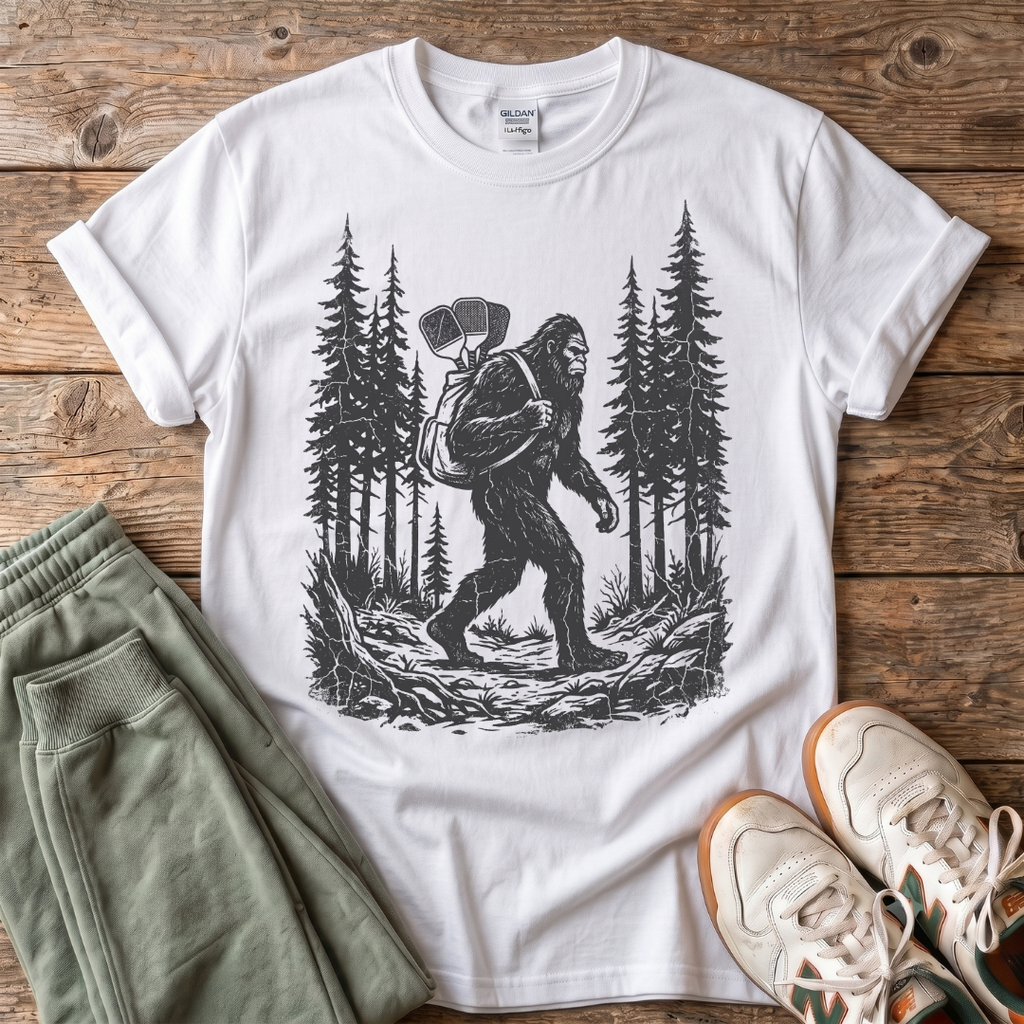 Bigfoot Backpacking Forest Sasquatch Hiker T-Shirt