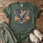 Eagle & American Flag Pickleball T-Shirt
