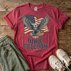 Eagle & American Flag Pickleball T-Shirt