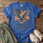 Eagle & American Flag Pickleball T-Shirt