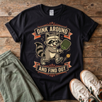 Dink Around Raccoon Pickleball T-Shirt