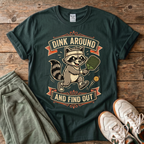 Dink Around Raccoon Pickleball T-Shirt
