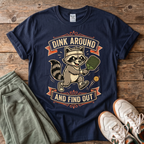 Dink Around Raccoon Pickleball T-Shirt