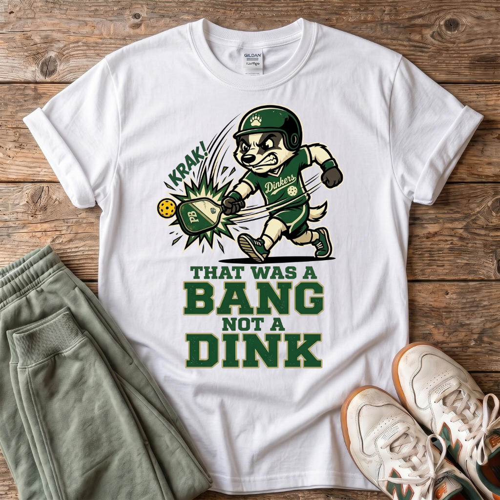 That Was a Bang Not a Dink Baseball T-Shirt
