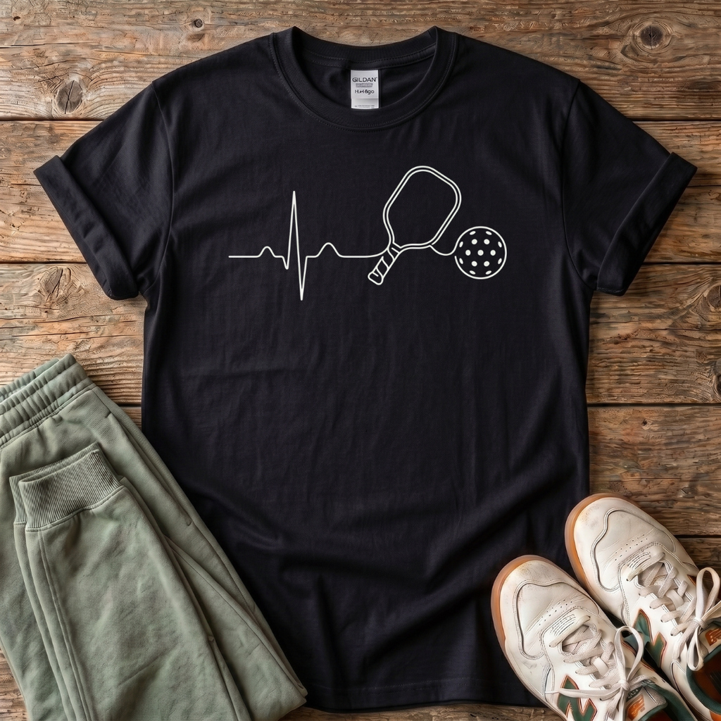 Pickleball Heartbeat T-Shirt