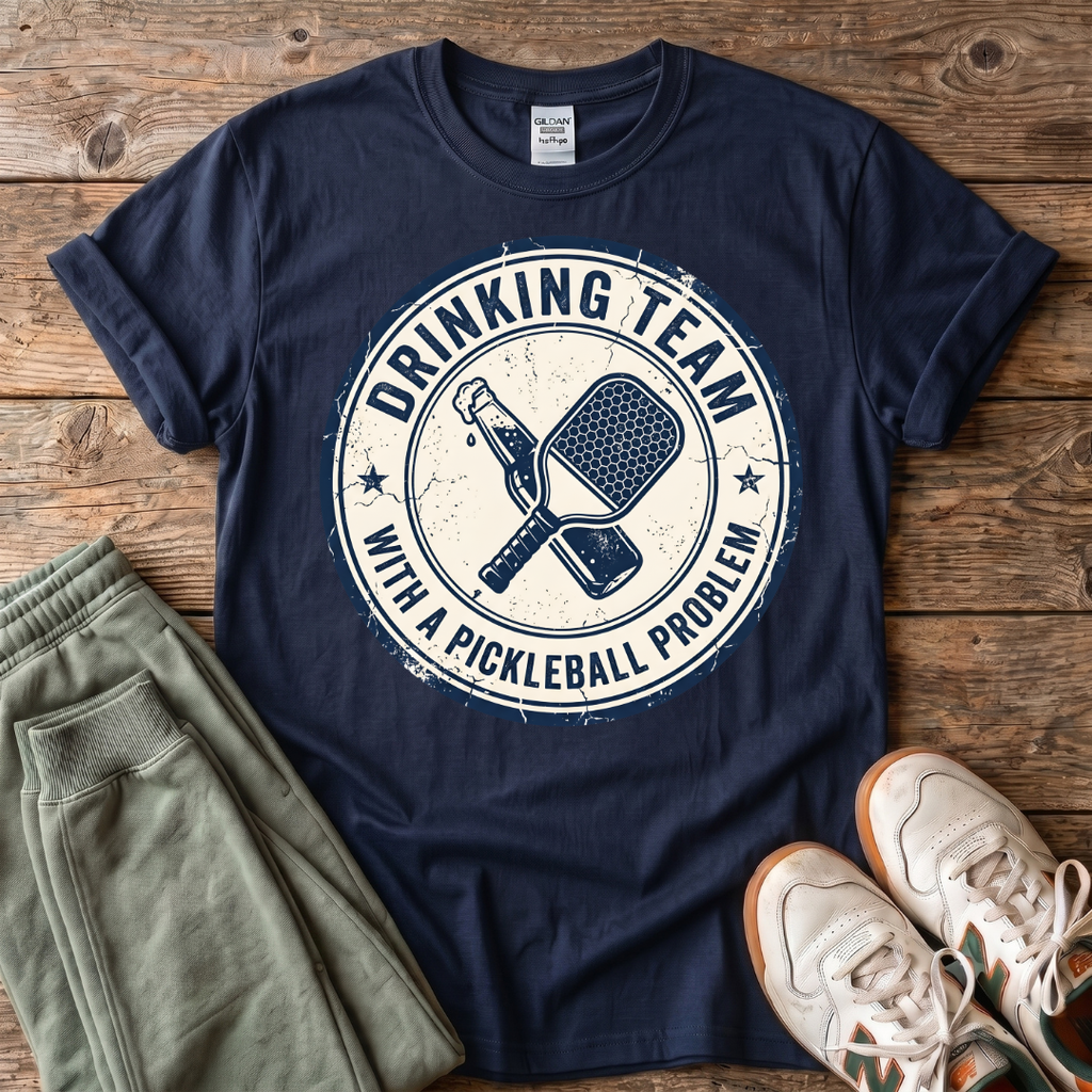 Drinking Team With a Pickleball Problem T‑Shirt