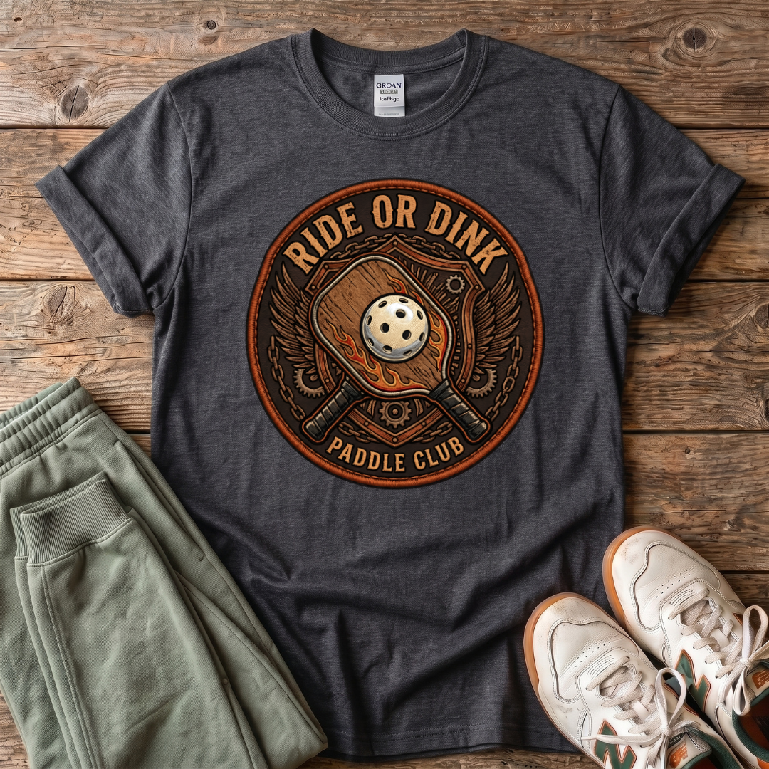 Ride or Dink Pickleball T-Shirt