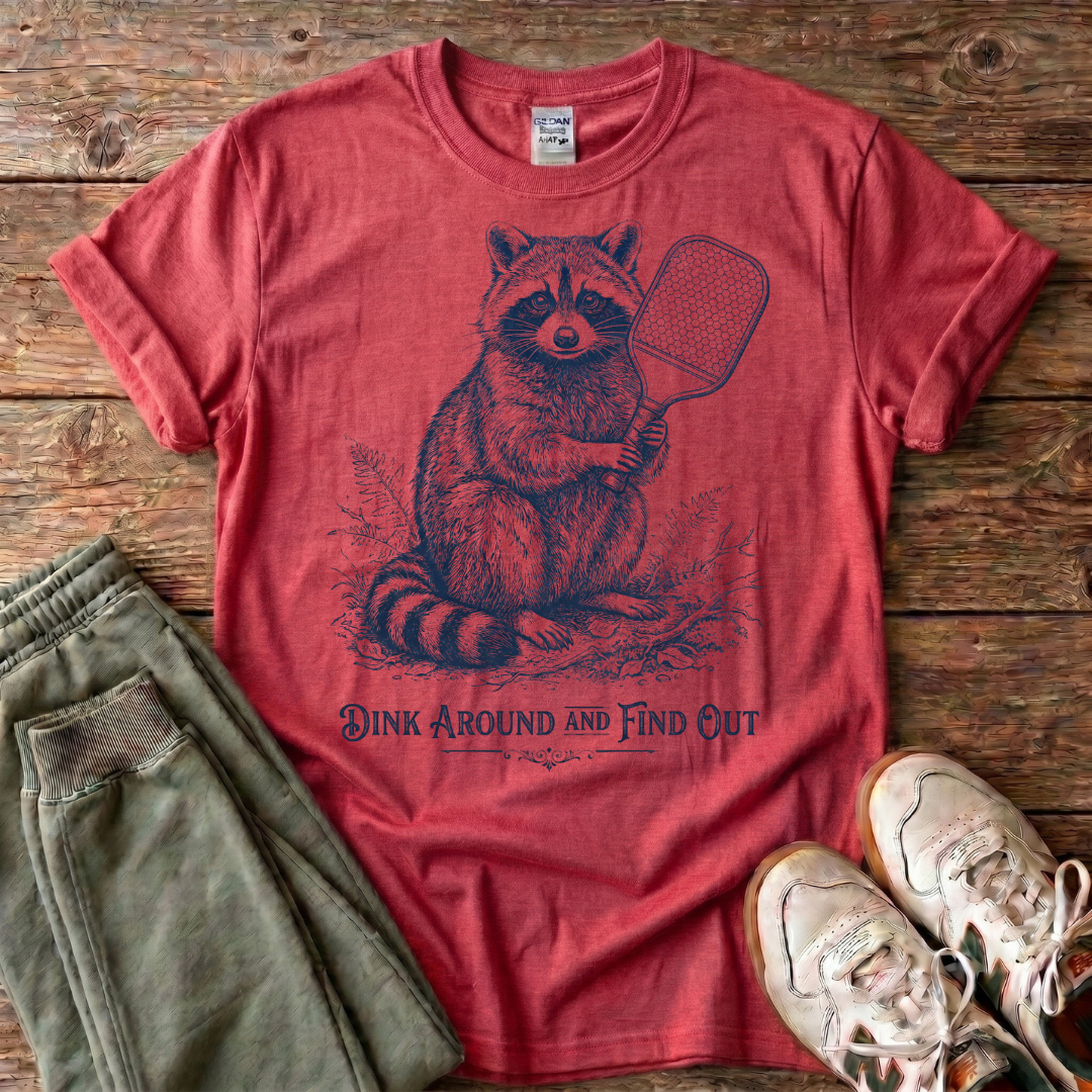 Raccoon With Flyswatter T-Shirt