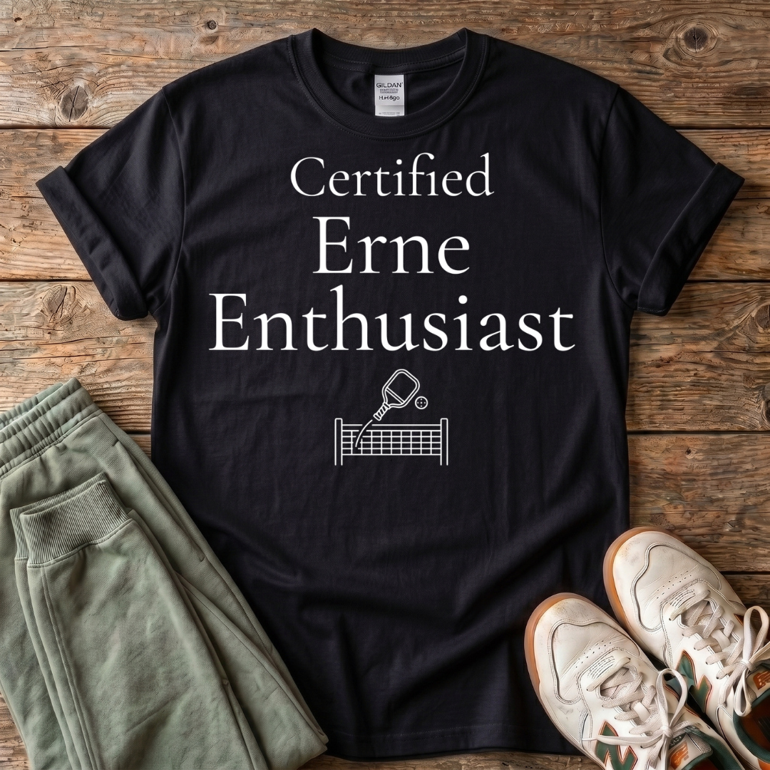 Certified Erne Enthusiast Pickleball T-shirt