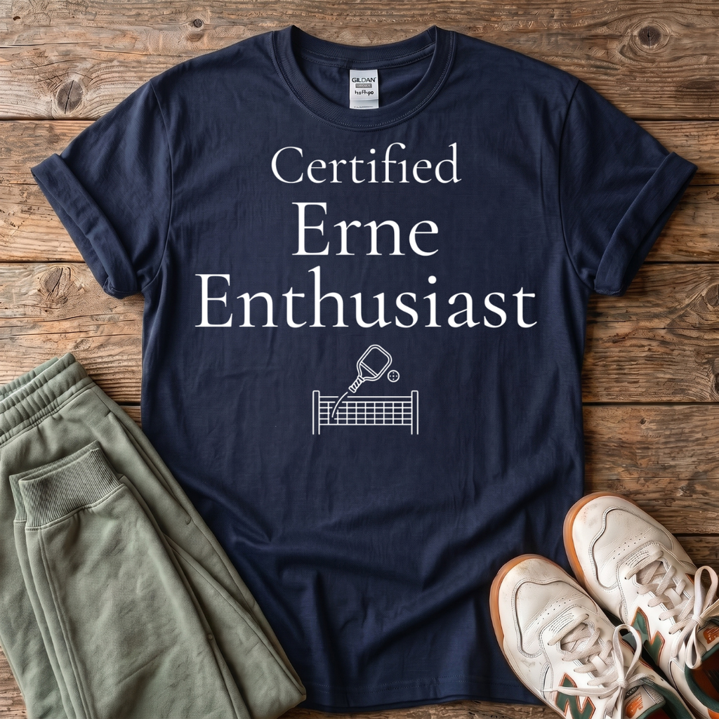Certified Erne Enthusiast Pickleball T-shirt
