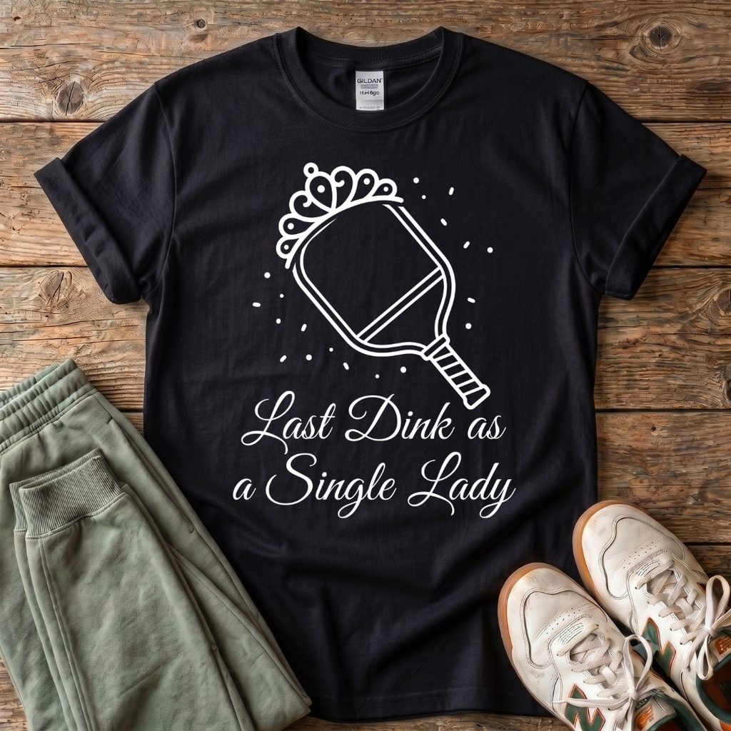 Last Dink As A Single Lady Pickleball T-shirt