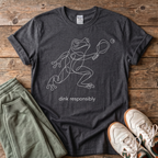 Dink Responsibly Frog Pickleball T-shirt