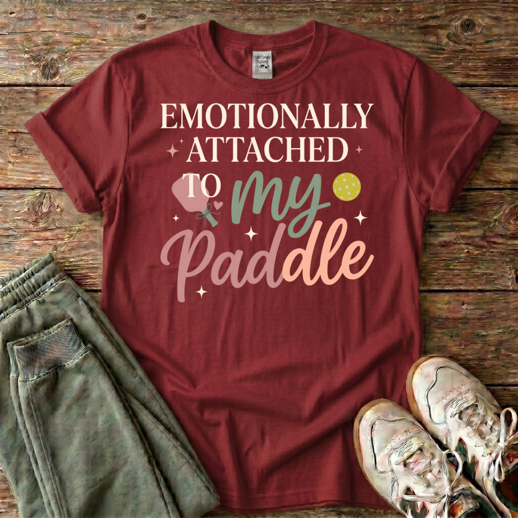 Emotionally Attached To My Pickleball Paddle T-Shirt