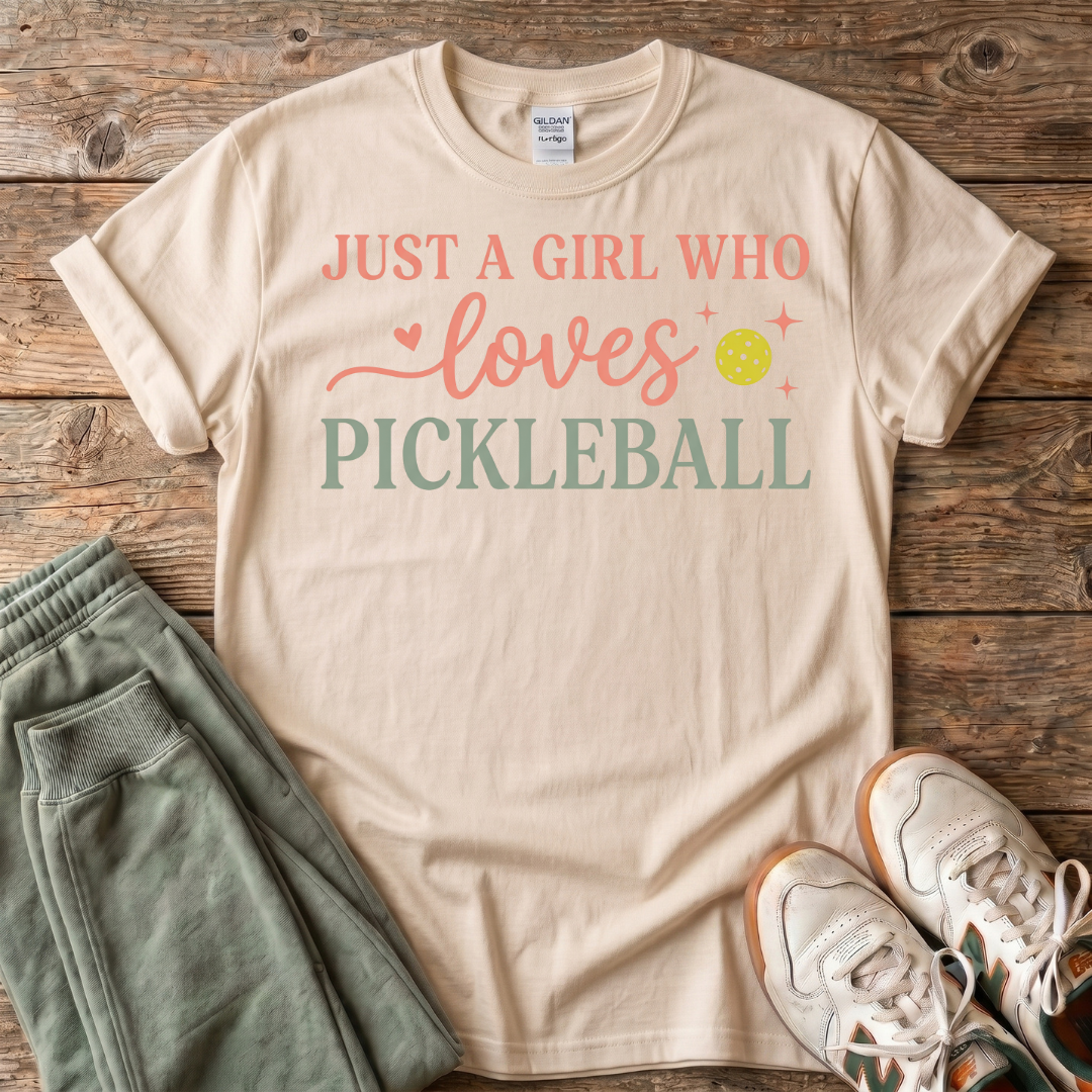 Just a Girl Who Loves Pickleball T-Shirt