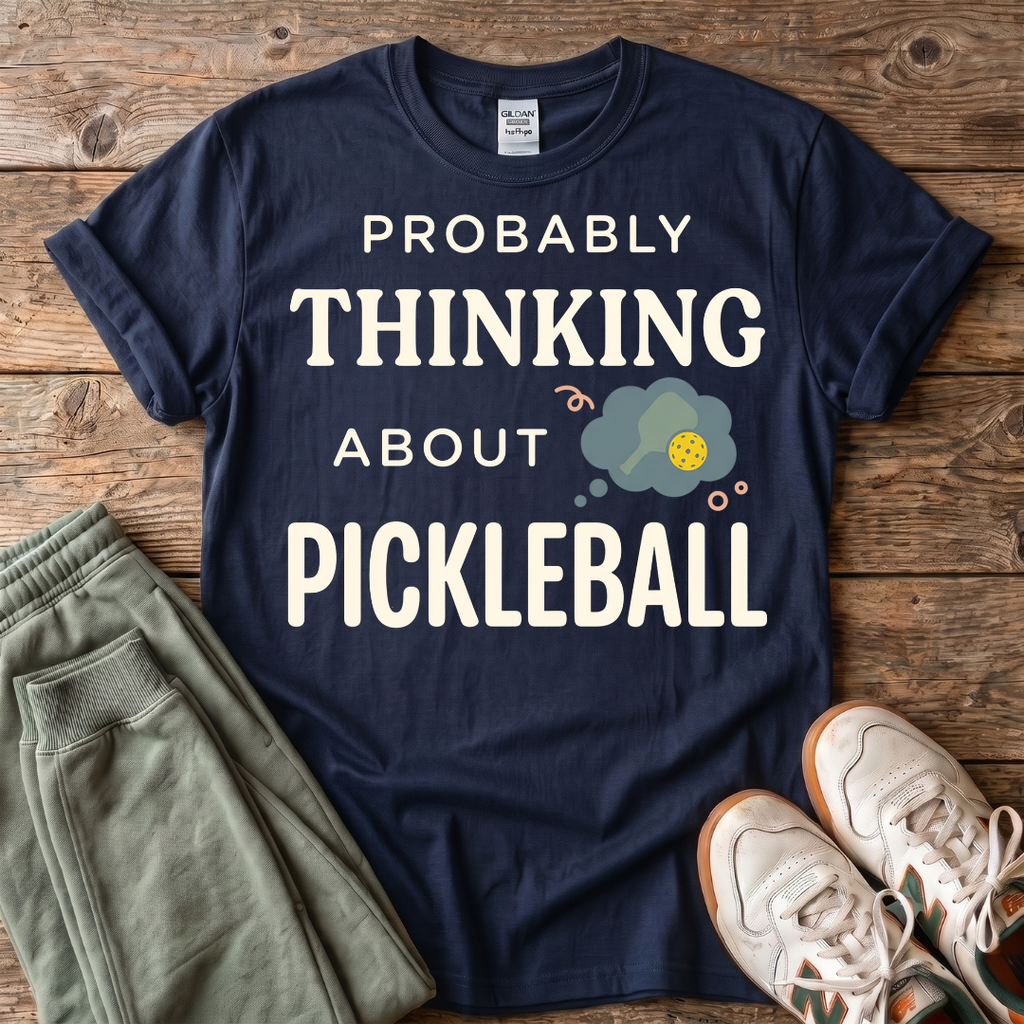 Probably Thinking About Pickleball T-Shirt