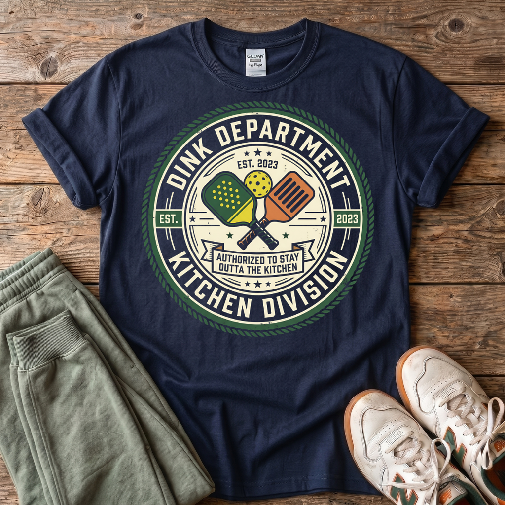 Dink Department Kitchen Division Pickleball T-Shirt